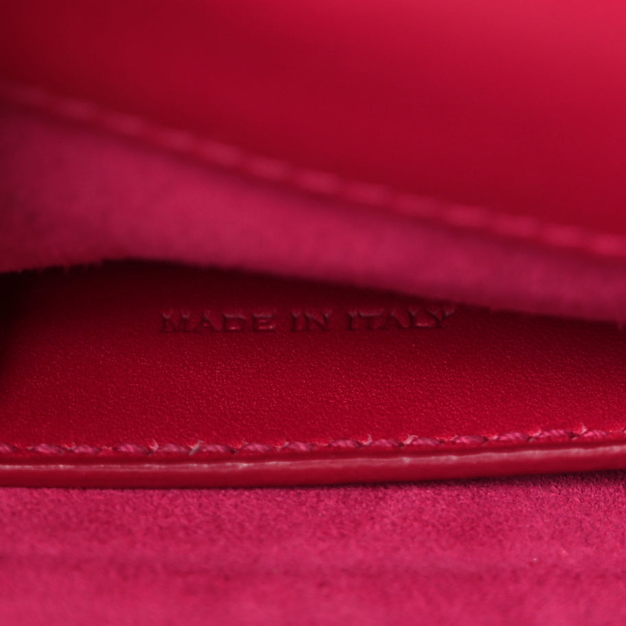 Saint Laurent Smooth Calfskin Classic Monogram Cassandre Clutch Lipstick Fuchsia Image 7