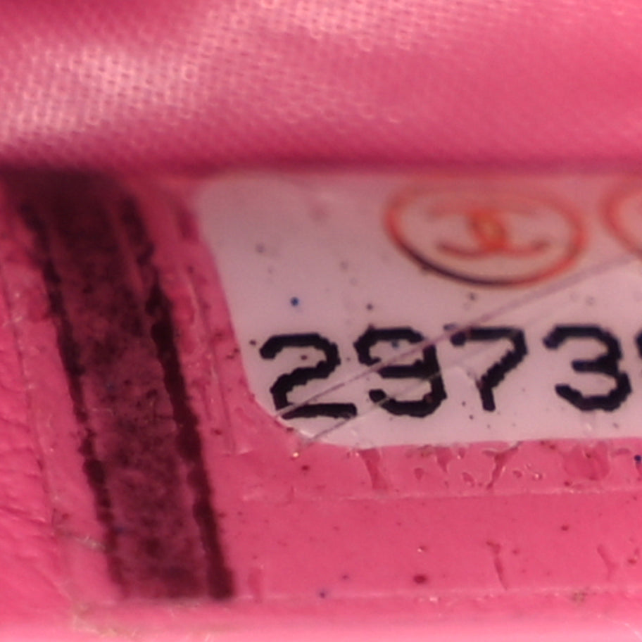 Chanel Caviar Quilted Medium Curvy Pouch Cosmetic Case Pink Image 6