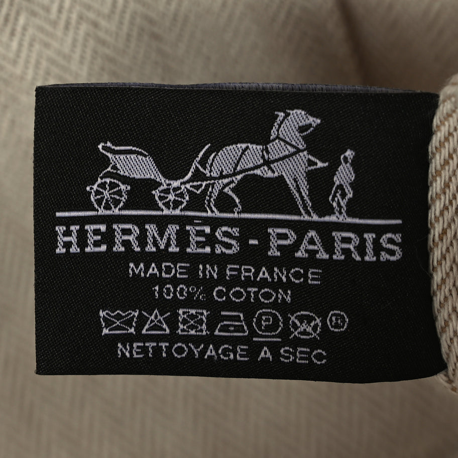 Hermes Canvas Large Bride-A-Brac Pouch Orange Feu Burgundy Image 6