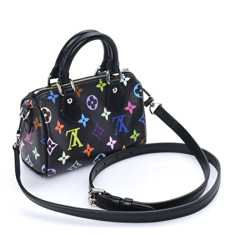  Louis Vuitton LV X TM Monogram Multicolor Nano Speedy  Black