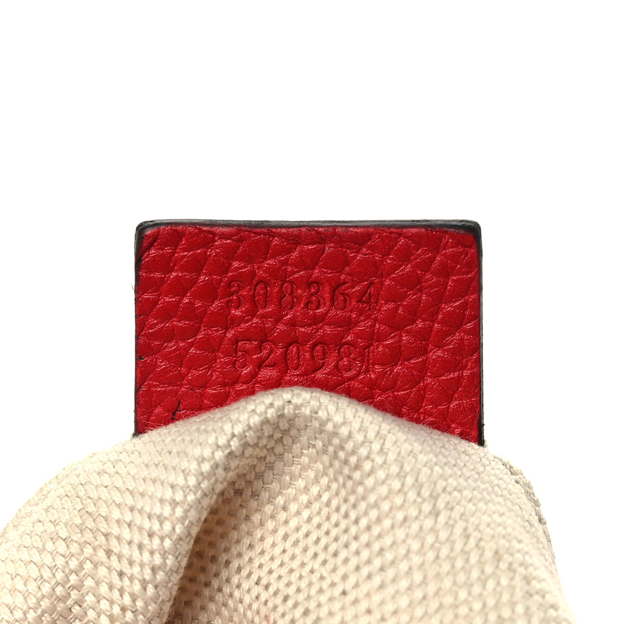 Gucci Pebbled Calfskin Small Soho Disco Bag Vibrant Red Vibrant Red Image 6