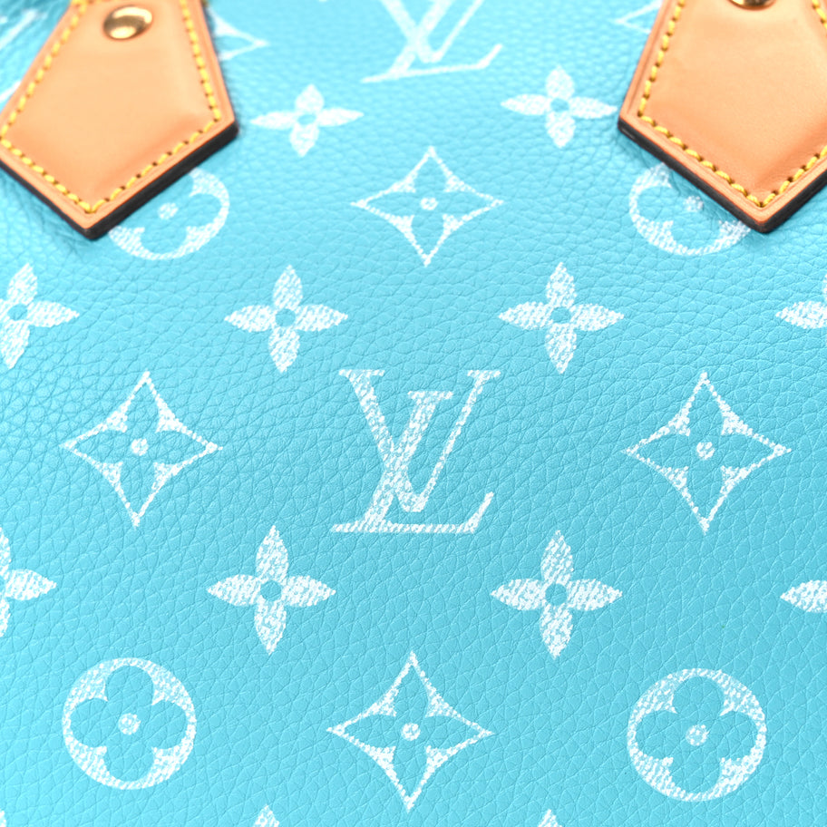 Louis Vuitton Calfskin Monogram Speedy P9 Bandouliere 25 Turquoise Image 8