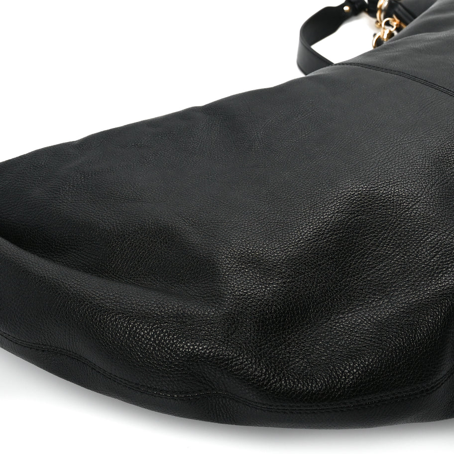 Chloe Grained Calfskin Large Bracelet Hobo Bag Black Image 7
