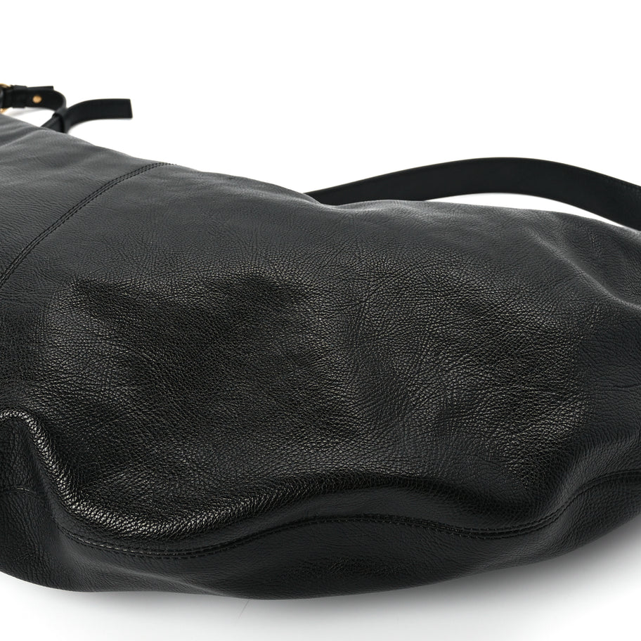 Chloe Grained Calfskin Large Bracelet Hobo Bag Black Image 8