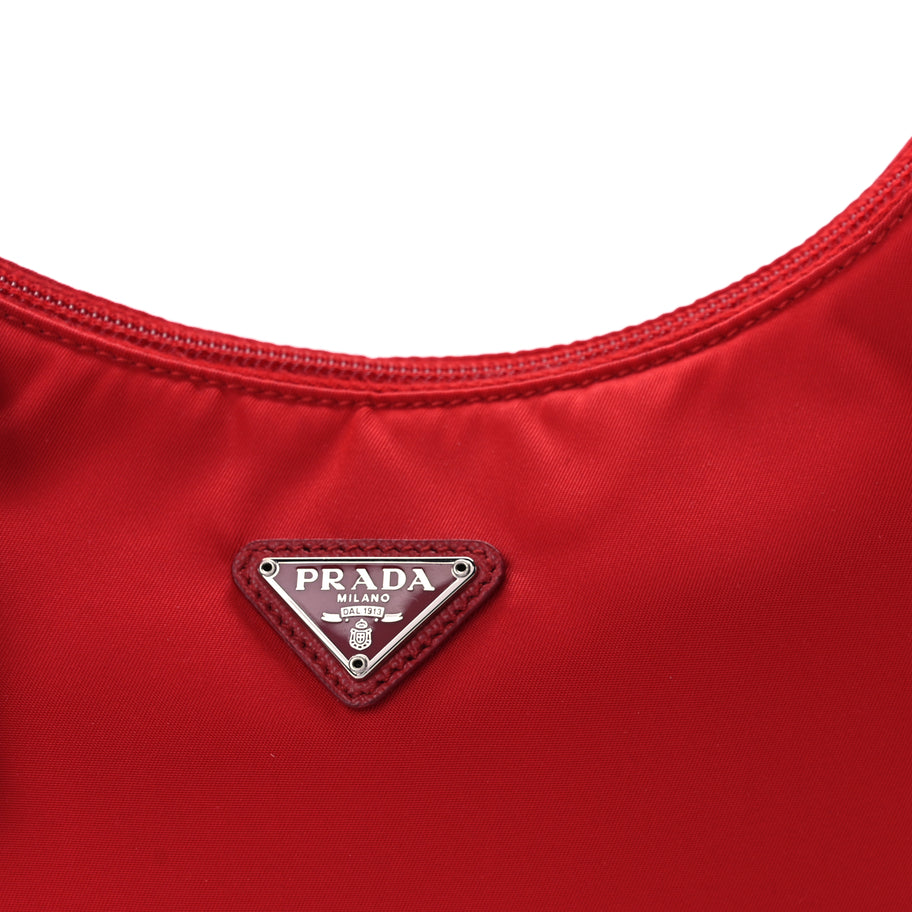 Prada Tessuto Nylon Mini Re-Edition 2000 Bag Rosso Image 6