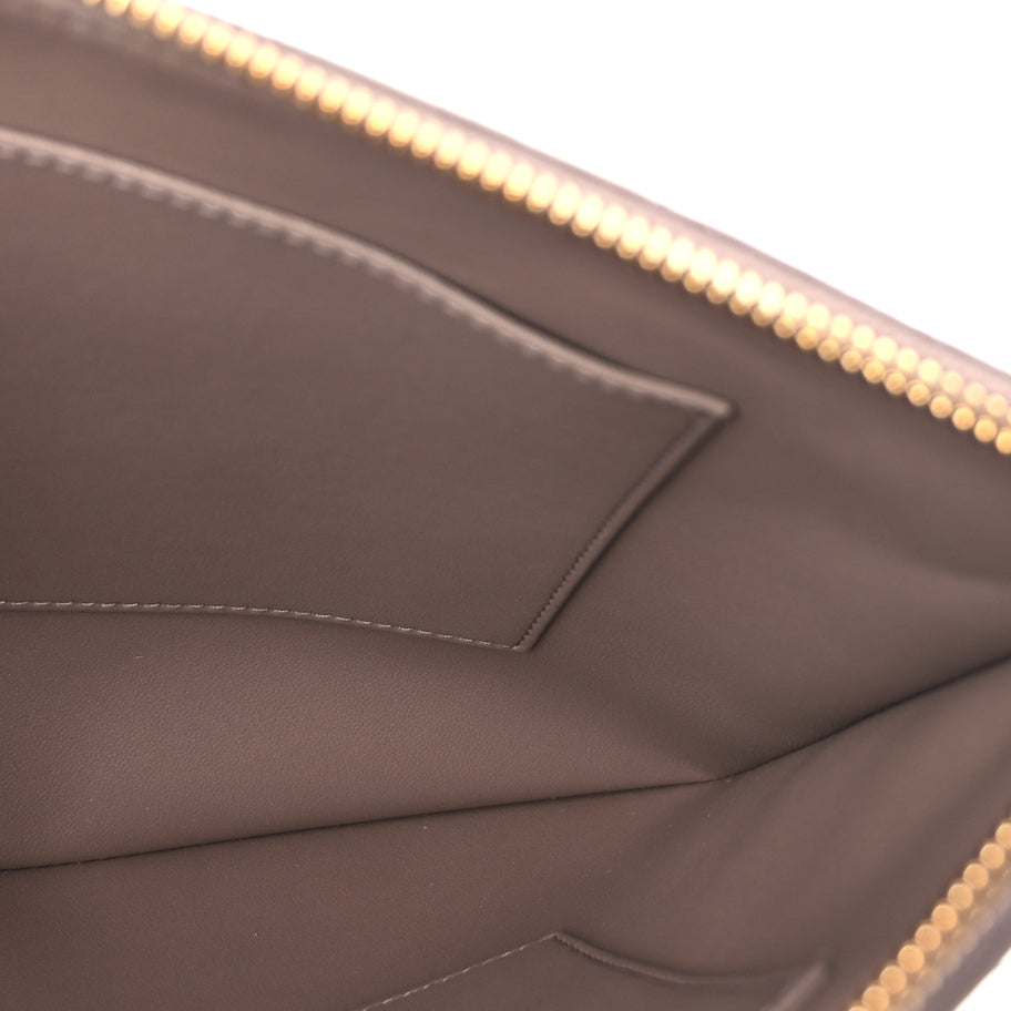 Christian Dior Supple Calfskin Cannage Large Caro Daily Pouch Warm Taupe Image 4