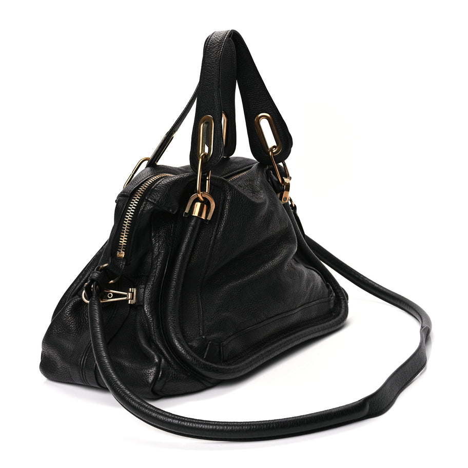 Chloe Calfskin Medium Paraty Black Image 3