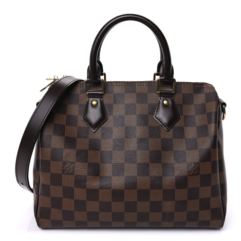  Louis Vuitton Damier Ebene Speedy Bandouliere 25