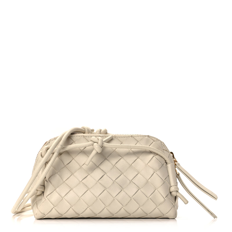  Bottega Veneta Nappa Intrecciato Concert Pouch Sea Salt