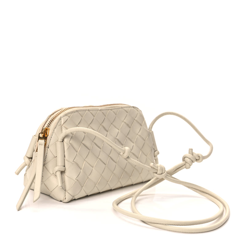  Bottega Veneta Nappa Intrecciato Concert Pouch Sea Salt