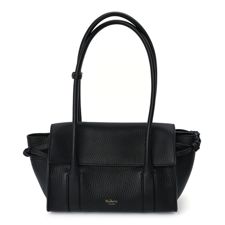 Mulberry Heavy Grain Mini Soft Bayswater  Black Image 1