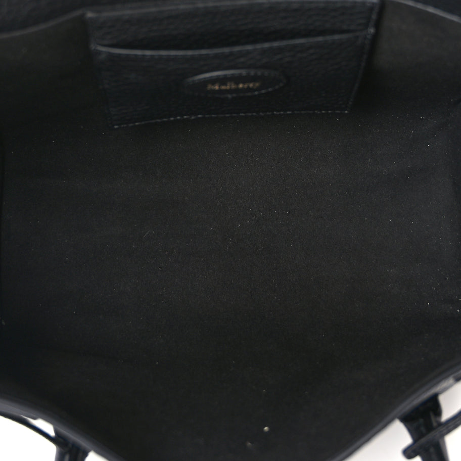 Mulberry Heavy Grain Mini Soft Bayswater  Black Image 4