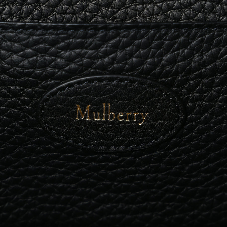 Mulberry Heavy Grain Mini Soft Bayswater  Black Image 5