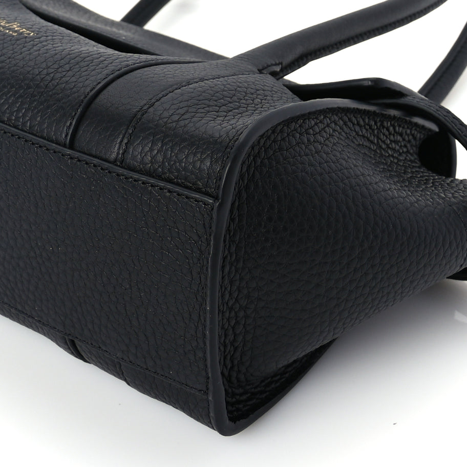 Mulberry Heavy Grain Mini Soft Bayswater  Black Image 8