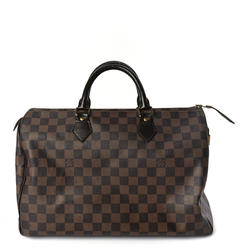  Louis Vuitton Damier Ebene Speedy 35
