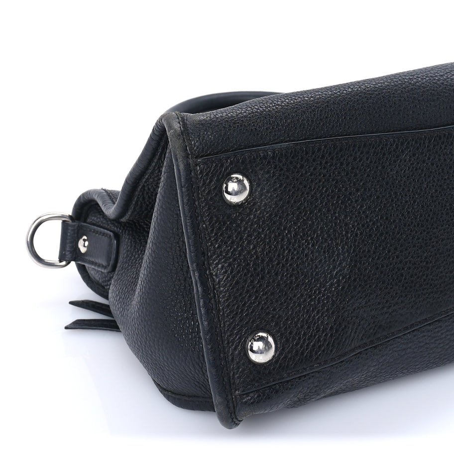 Prada Vitello Phenix Shopping Satchel Black Image 7