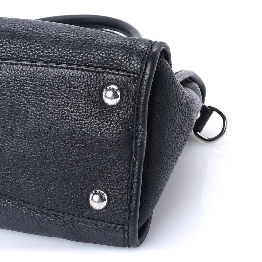 Prada Vitello Phenix Shopping Satchel Black Image 8
