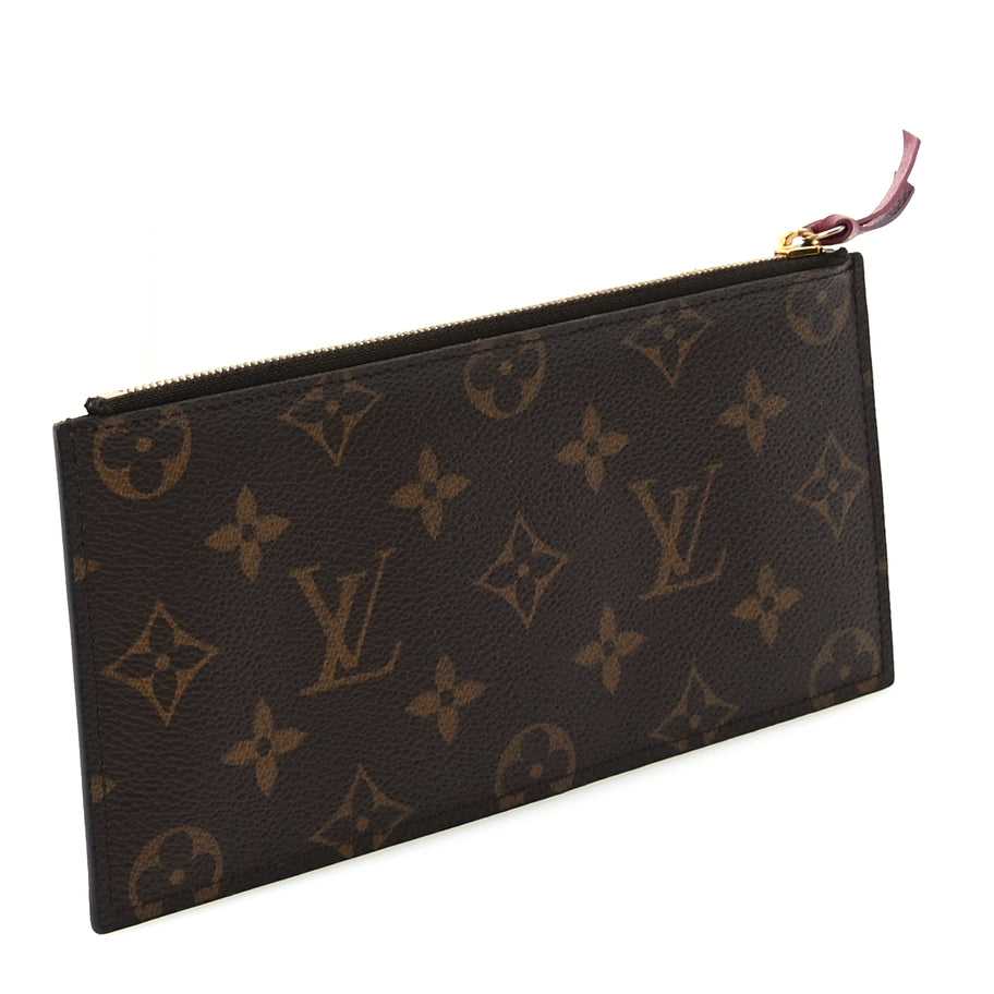 Louis Vuitton Monogram Felicie Chain Wallet Zippered Insert Fuchsia Image 3