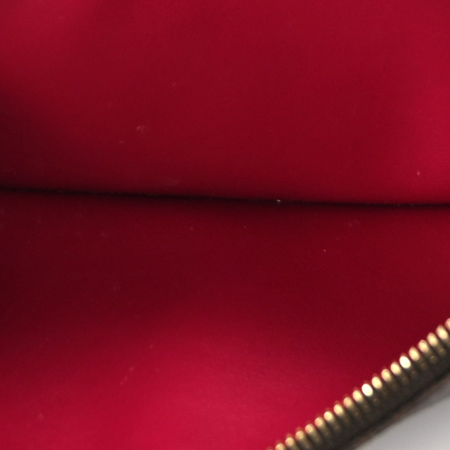 Louis Vuitton Monogram Felicie Chain Wallet Zippered Insert Fuchsia Image 6
