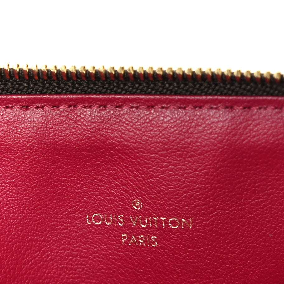 Louis Vuitton Monogram Felicie Chain Wallet Zippered Insert Fuchsia Image 7