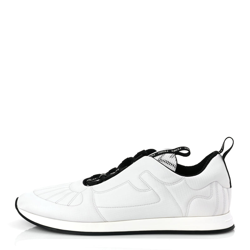  Fendi Nylon FFreedom Sneakers 41 White
