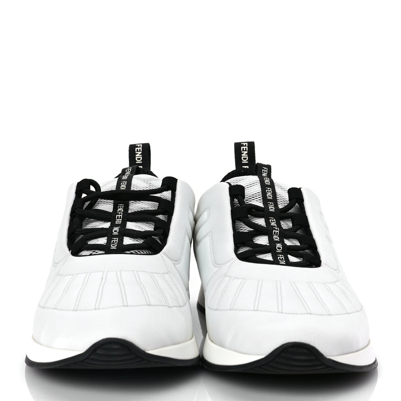  Fendi Nylon FFreedom Sneakers 41 White