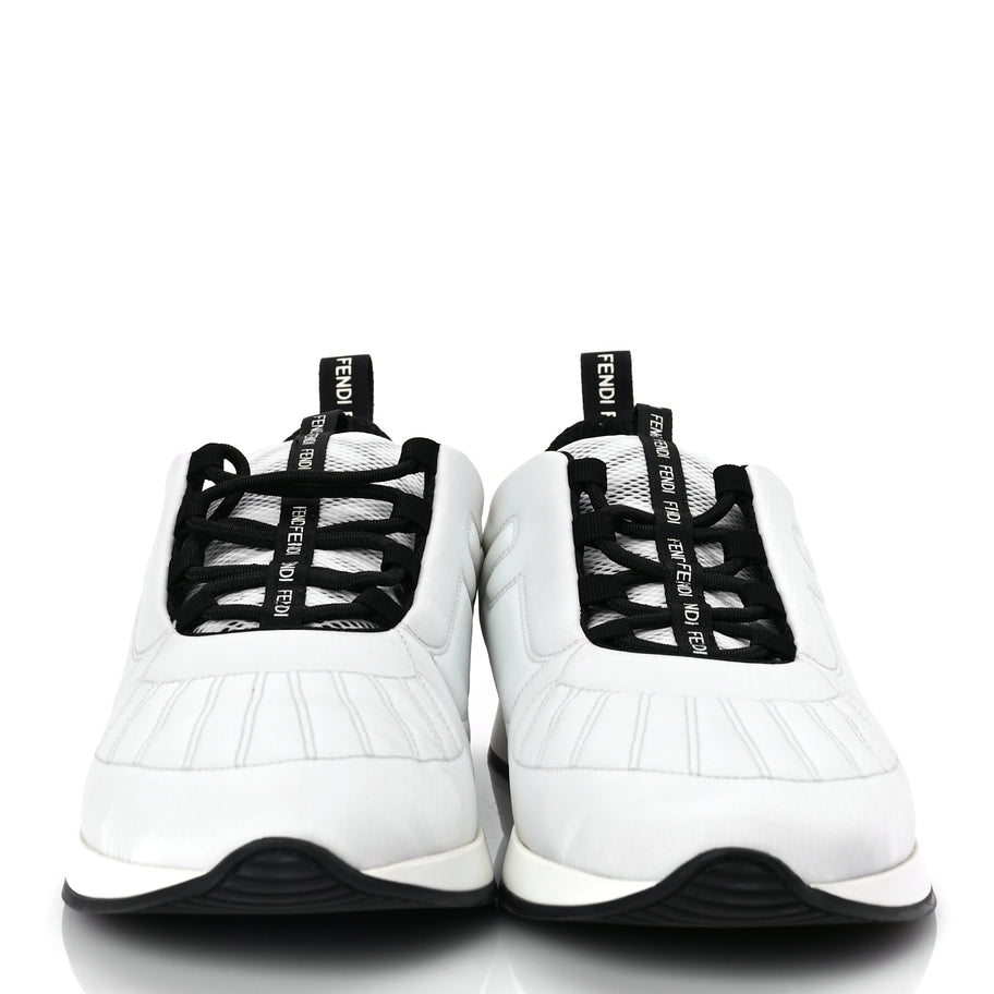 Fendi Nylon FFreedom Sneakers 41 White Image 2