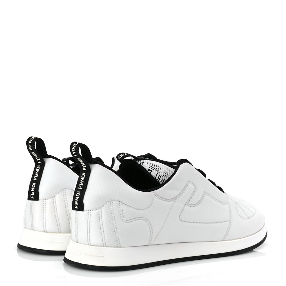 Fendi Nylon FFreedom Sneakers 41 White Image 4