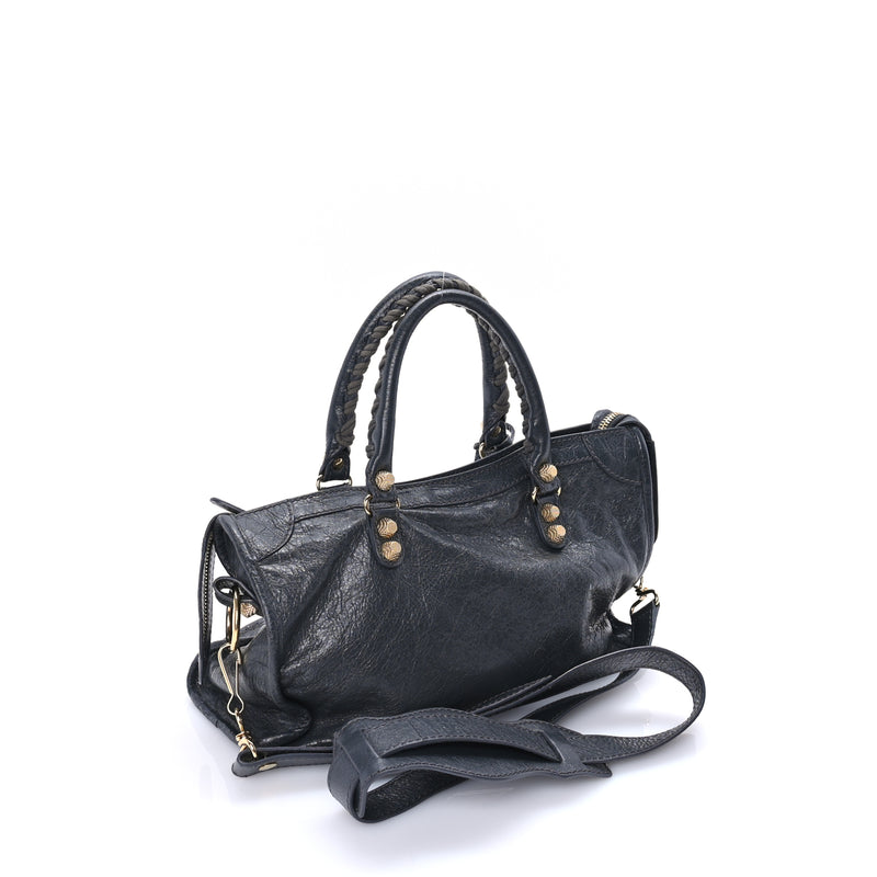  Balenciaga Agneau Giant 12 Gold Hardware S City  Gris Fossile