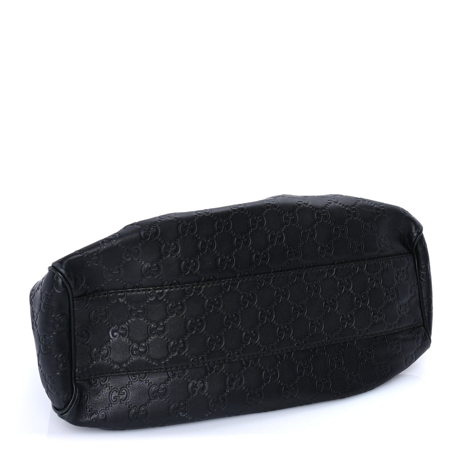Gucci Guccissima Medium Sukey Tote Black Image 3