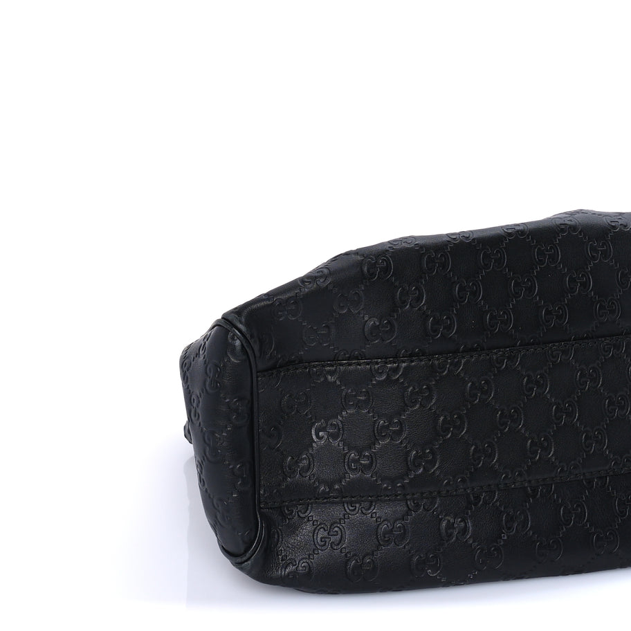 Gucci Guccissima Medium Sukey Tote Black Image 7