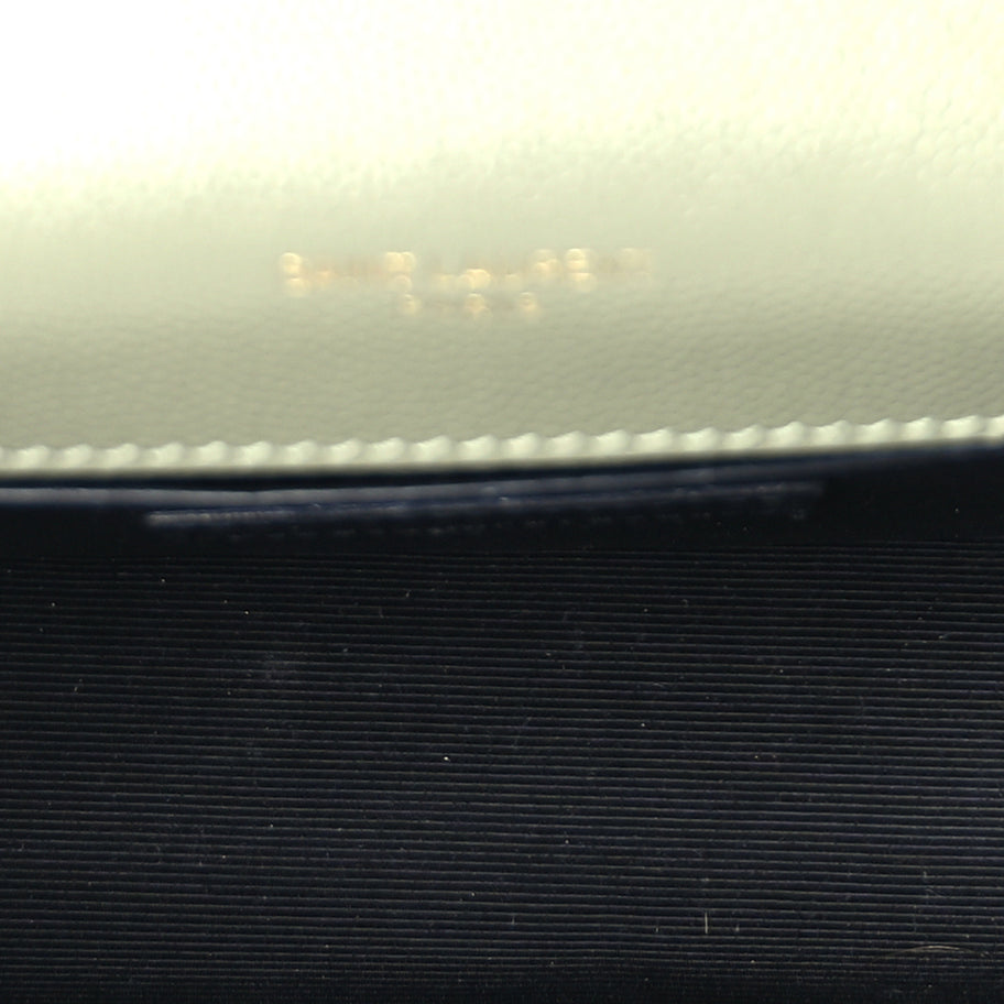 Saint Laurent Grain De Poudre Small Monogram Kate Satchel  Light Sage Image 4