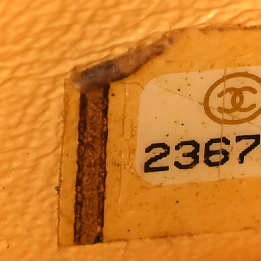 Chanel Patent Chevron Quilted Mini Rectangular Flap  Yellow Image 5