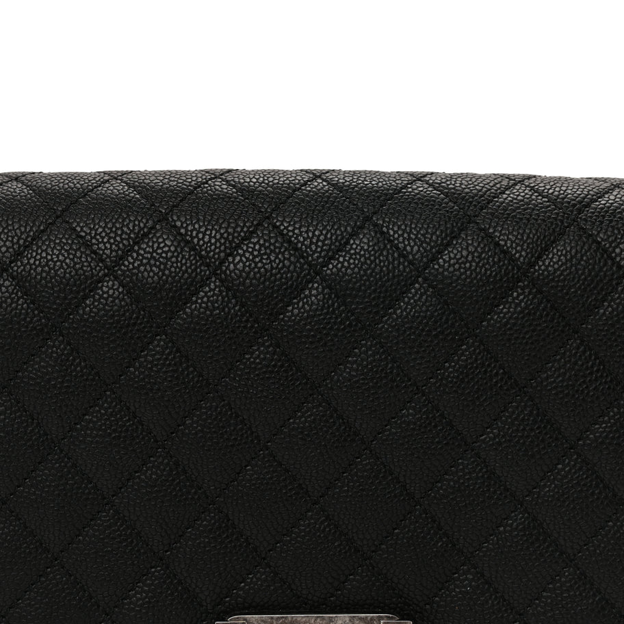 Chanel Caviar Quilted Medium Boy Flap  Black Image 6