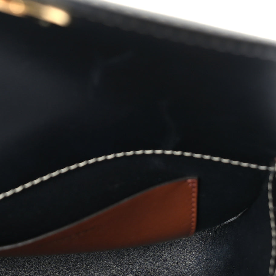 Burberry Calfskin Check Small Elizabeth Bag Brown Image 4