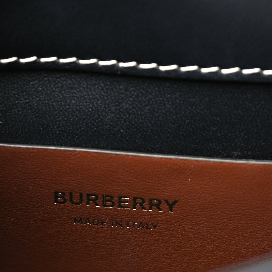 Burberry Calfskin Check Small Elizabeth Bag Brown Image 5