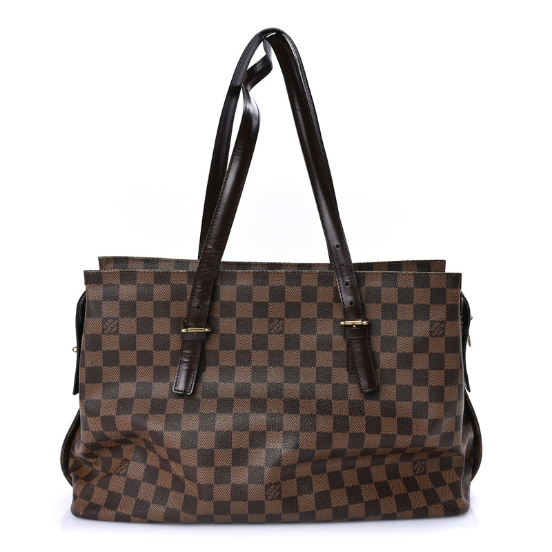  Louis Vuitton Damier Ebene Chelsea Tote Brown