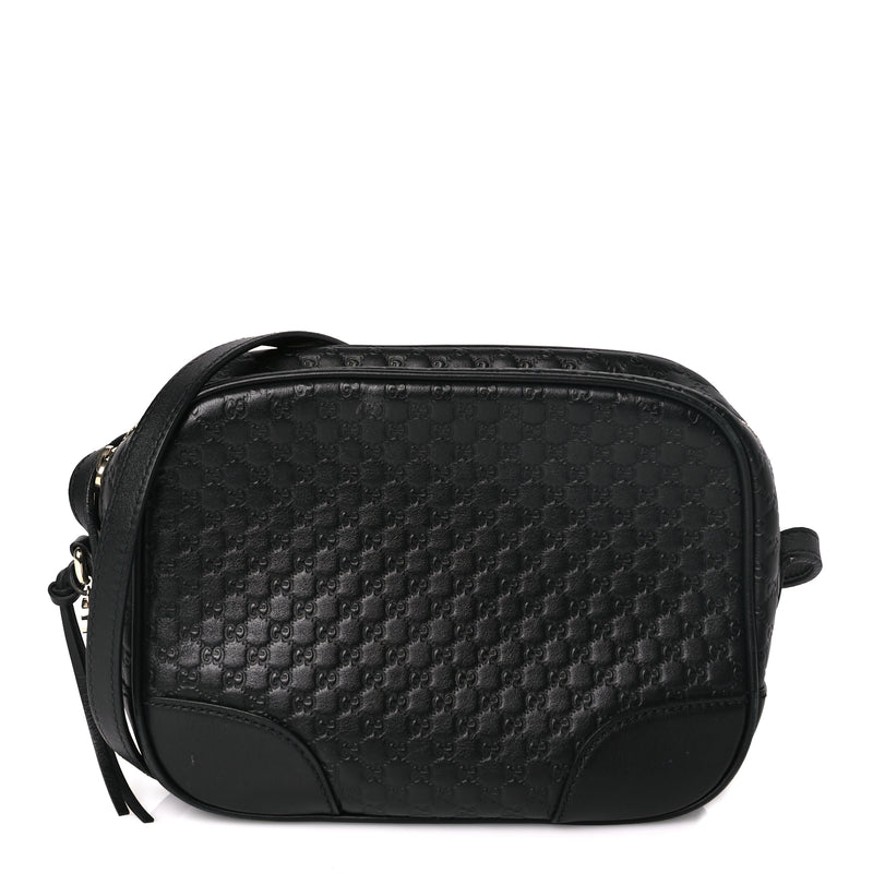  Gucci Microguccissima Mini Bree Messenger Bag Black