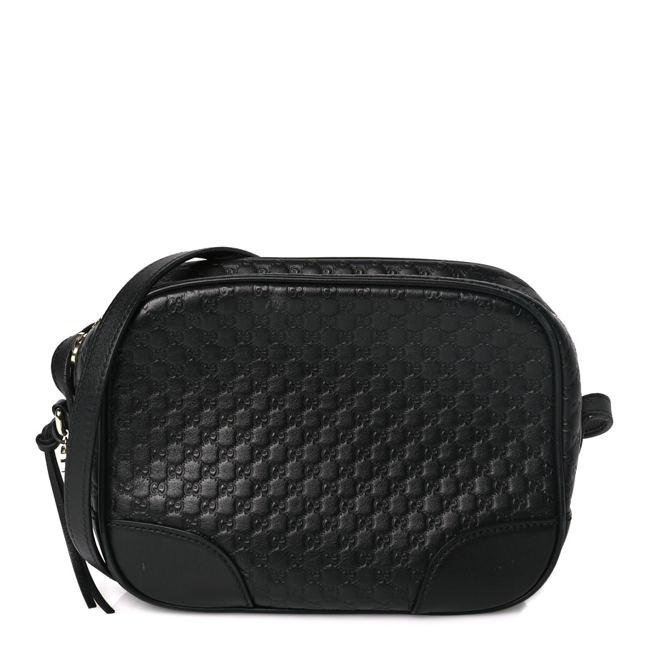 Gucci Microguccissima Mini Bree Messenger Bag Black Image 1