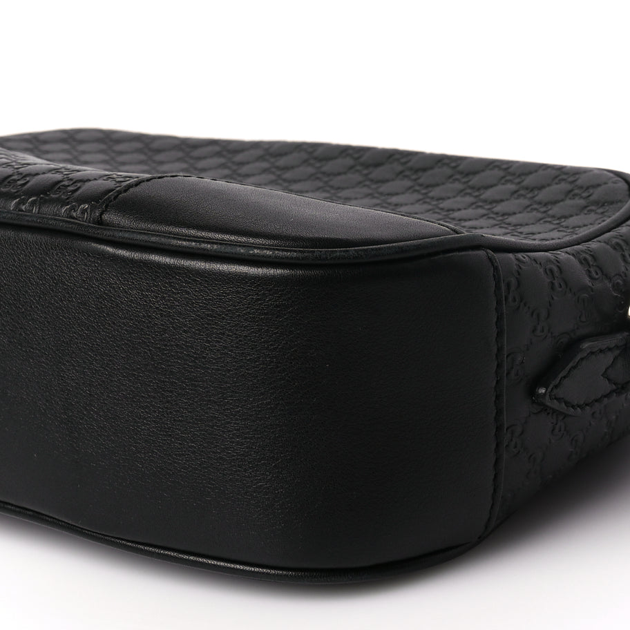 Gucci Microguccissima Mini Bree Messenger Bag Black Image 8