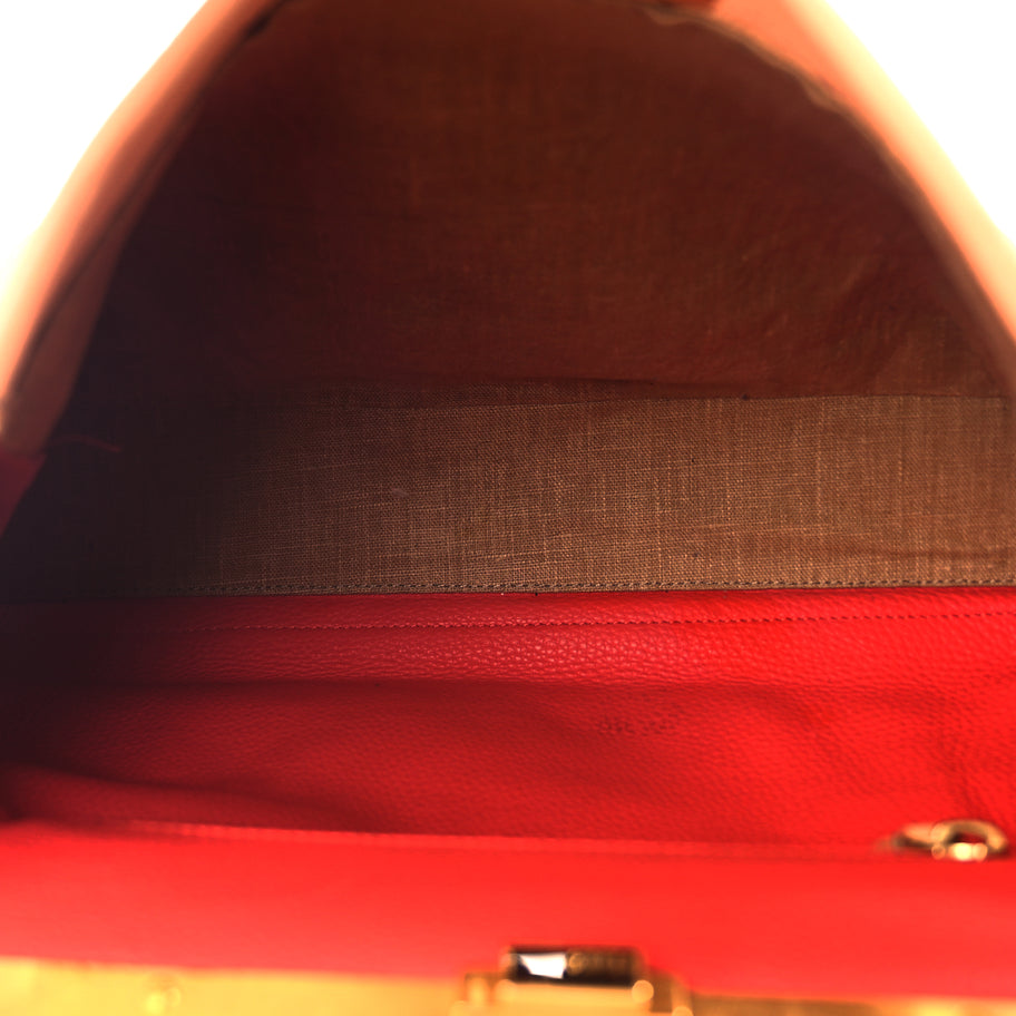 Fendi Cuoio Romano Selleria Bi-Color Large Peekaboo Iconic Satchel Image 4