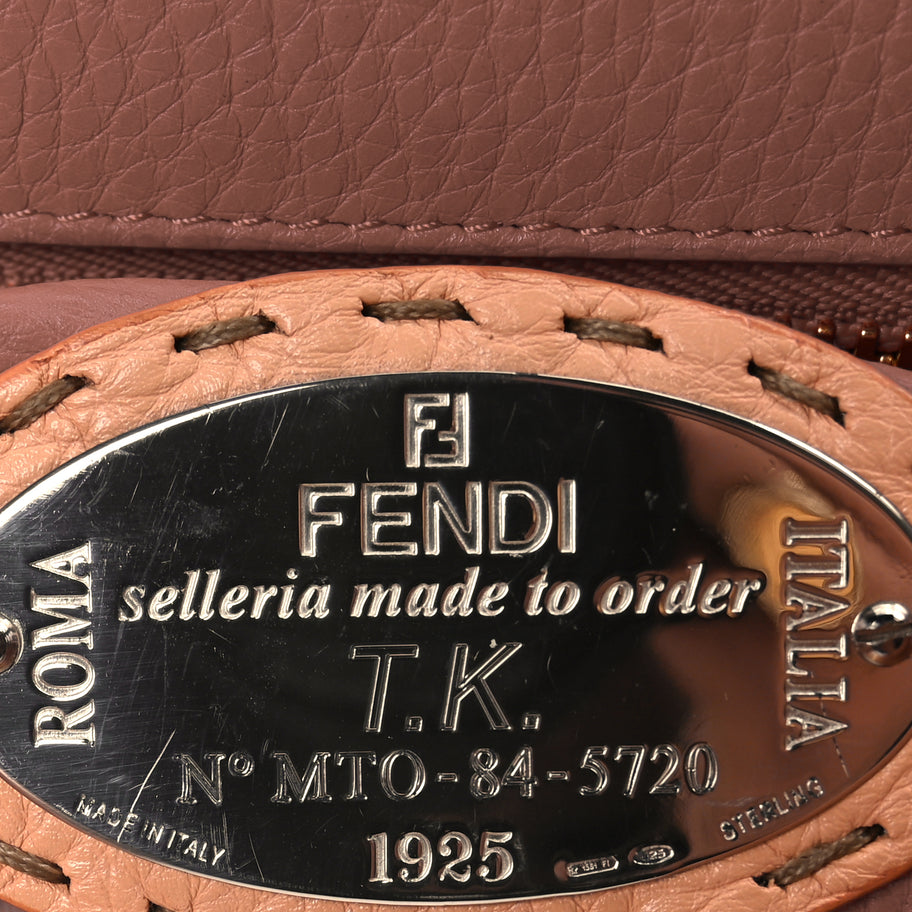 Fendi Cuoio Romano Selleria Bi-Color Large Peekaboo Iconic Satchel Image 5