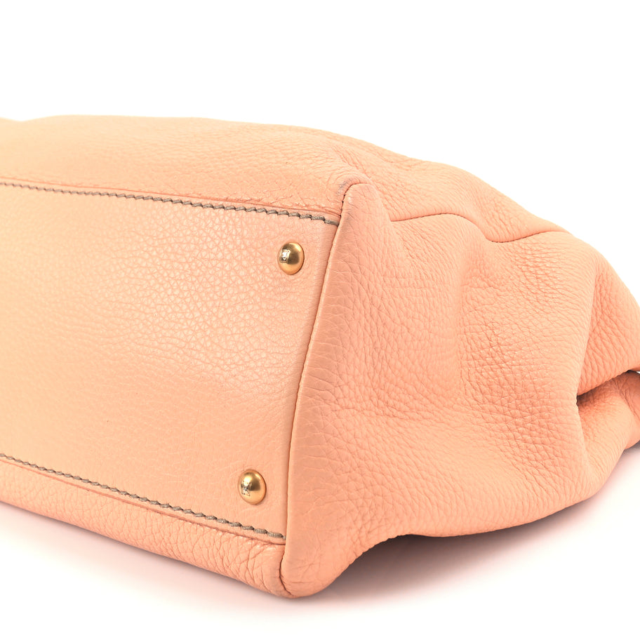 Fendi Cuoio Romano Selleria Bi-Color Large Peekaboo Iconic Satchel Image 8