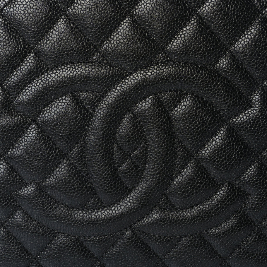 Chanel Caviar Quilted Grand Shopping Tote GST Black Image 7