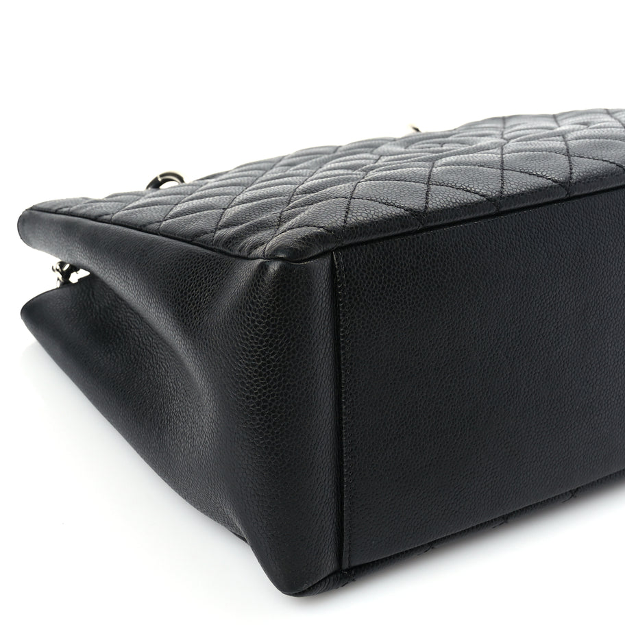 Chanel Caviar Quilted Grand Shopping Tote GST Black Image 8