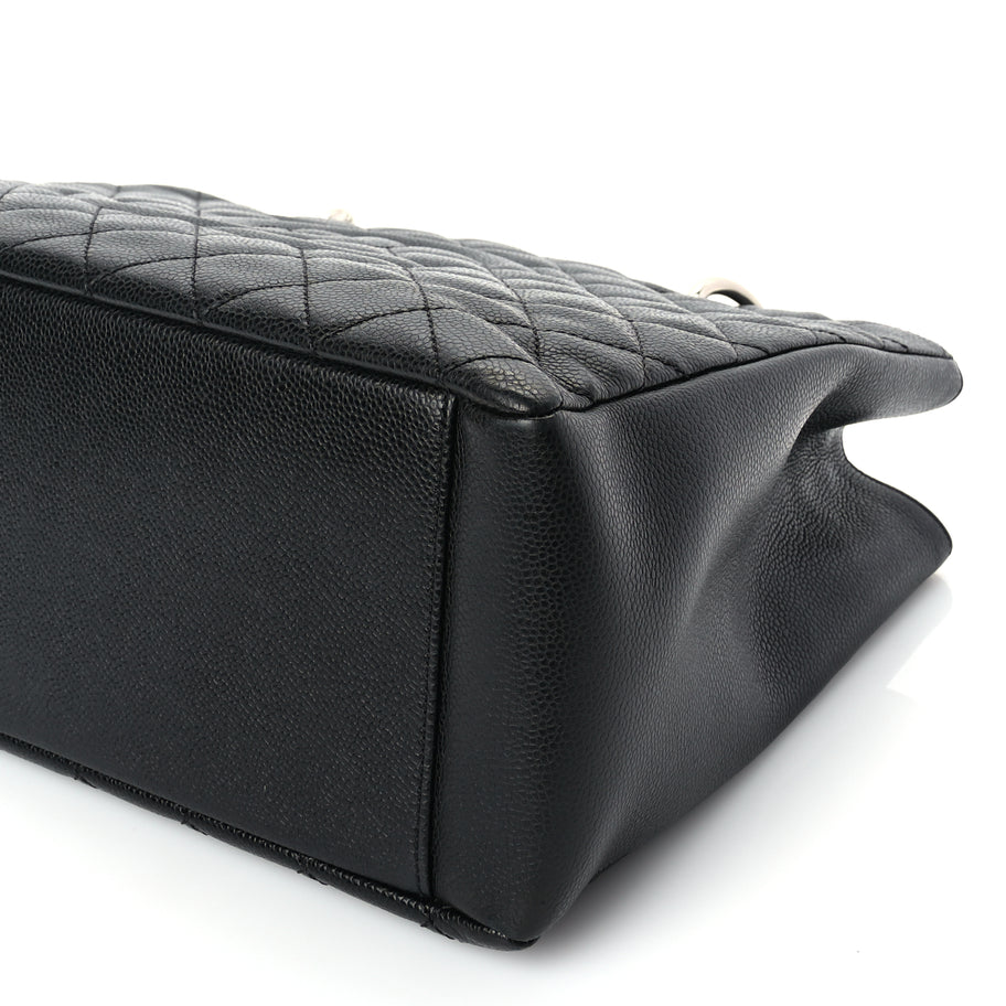 Chanel Caviar Quilted Grand Shopping Tote GST Black Image 9