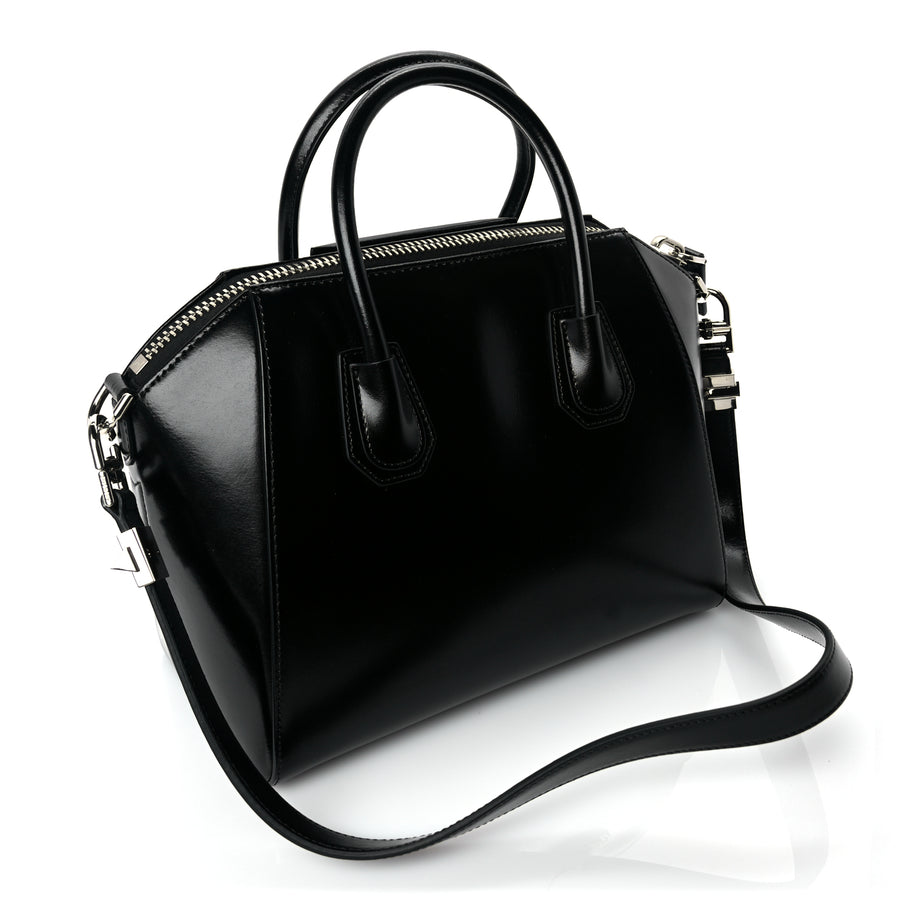 Givenchy Shiny Lord Calfskin Small Antigona Black Image 2