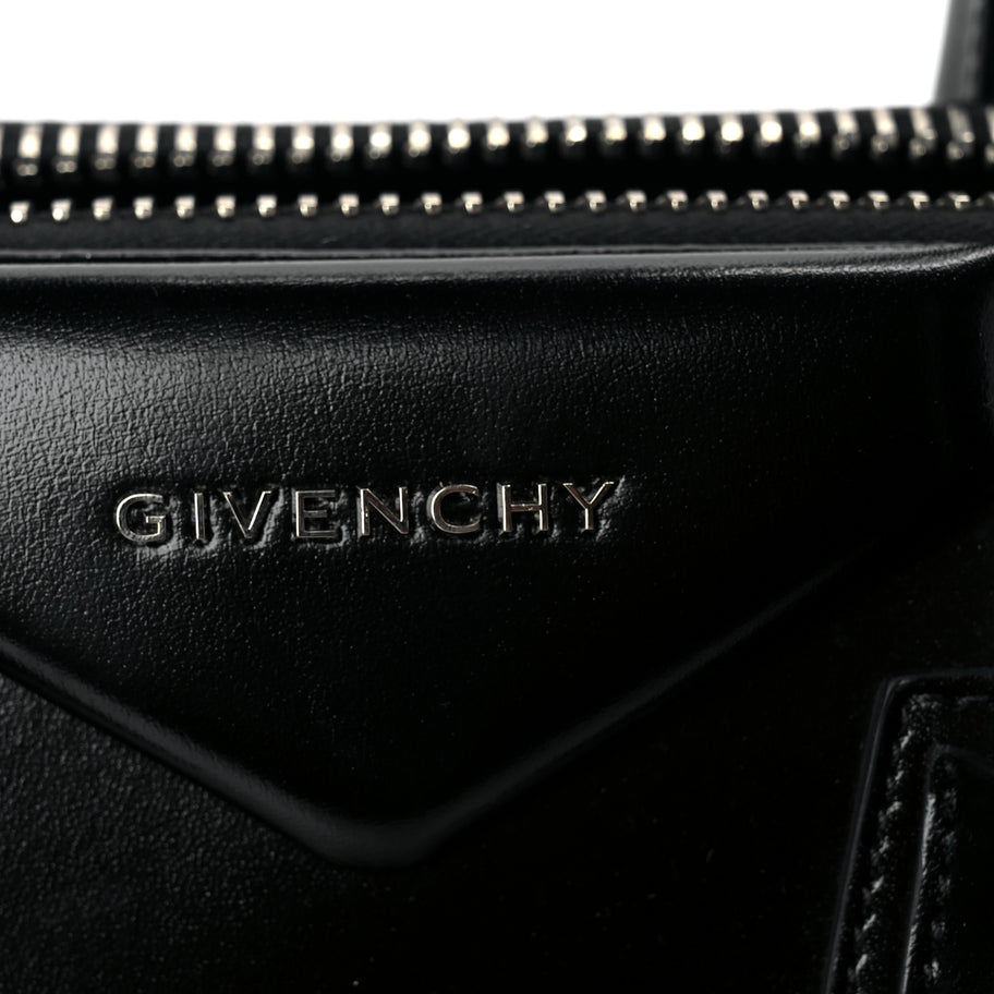 Givenchy Shiny Lord Calfskin Small Antigona Black Image 6