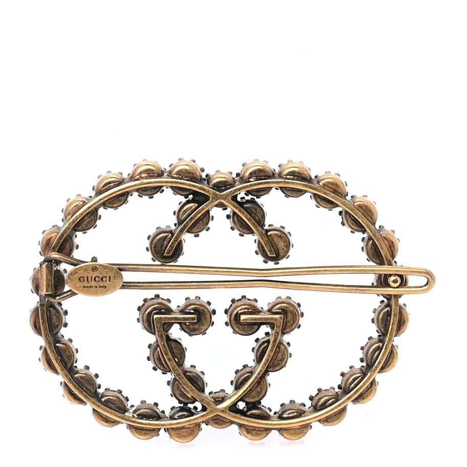 Gucci Crystal Interlocking G Hair Clip Multicolor Multicolor Image 3