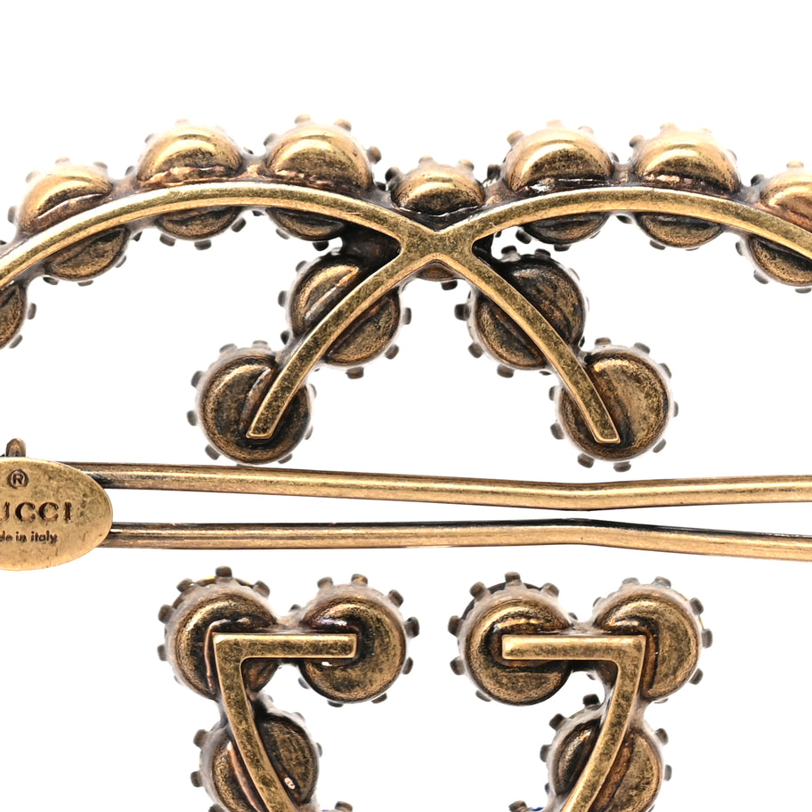 Gucci Crystal Interlocking G Hair Clip Multicolor Multicolor Image 4